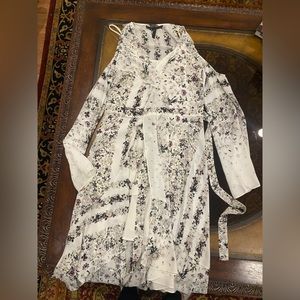 BCBG Summer dress with cut out shoulders